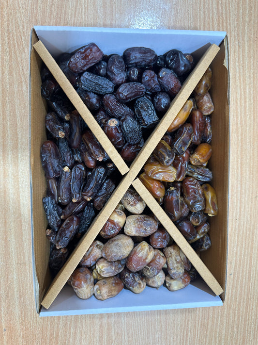 2KG Premium Mix Dates Box – 4 Varieties | Free Delivery | Rs. 2,250